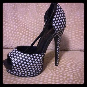 Open toe high heels size 6